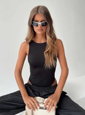 model style bodysuit Karimo Bodysuit Black