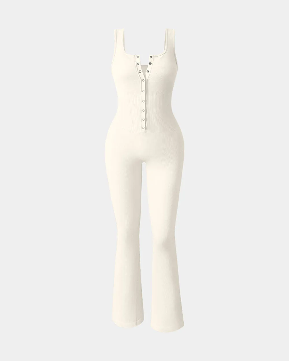 Ribbed Bell Bottoms  Flare Jumpsuits Loose Unique Charming Traveler