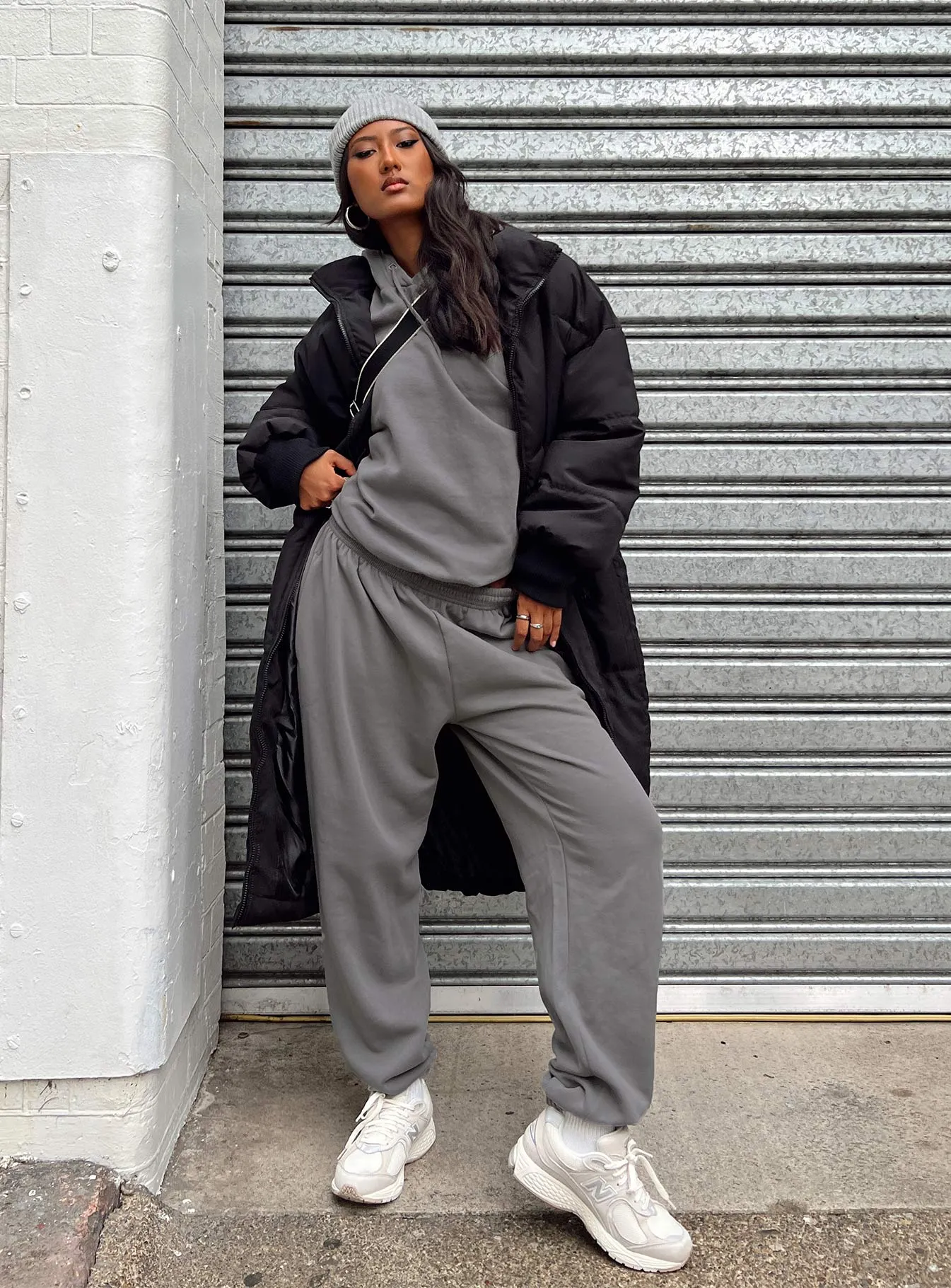 Easy Layer Renna Track Pants Charcoal