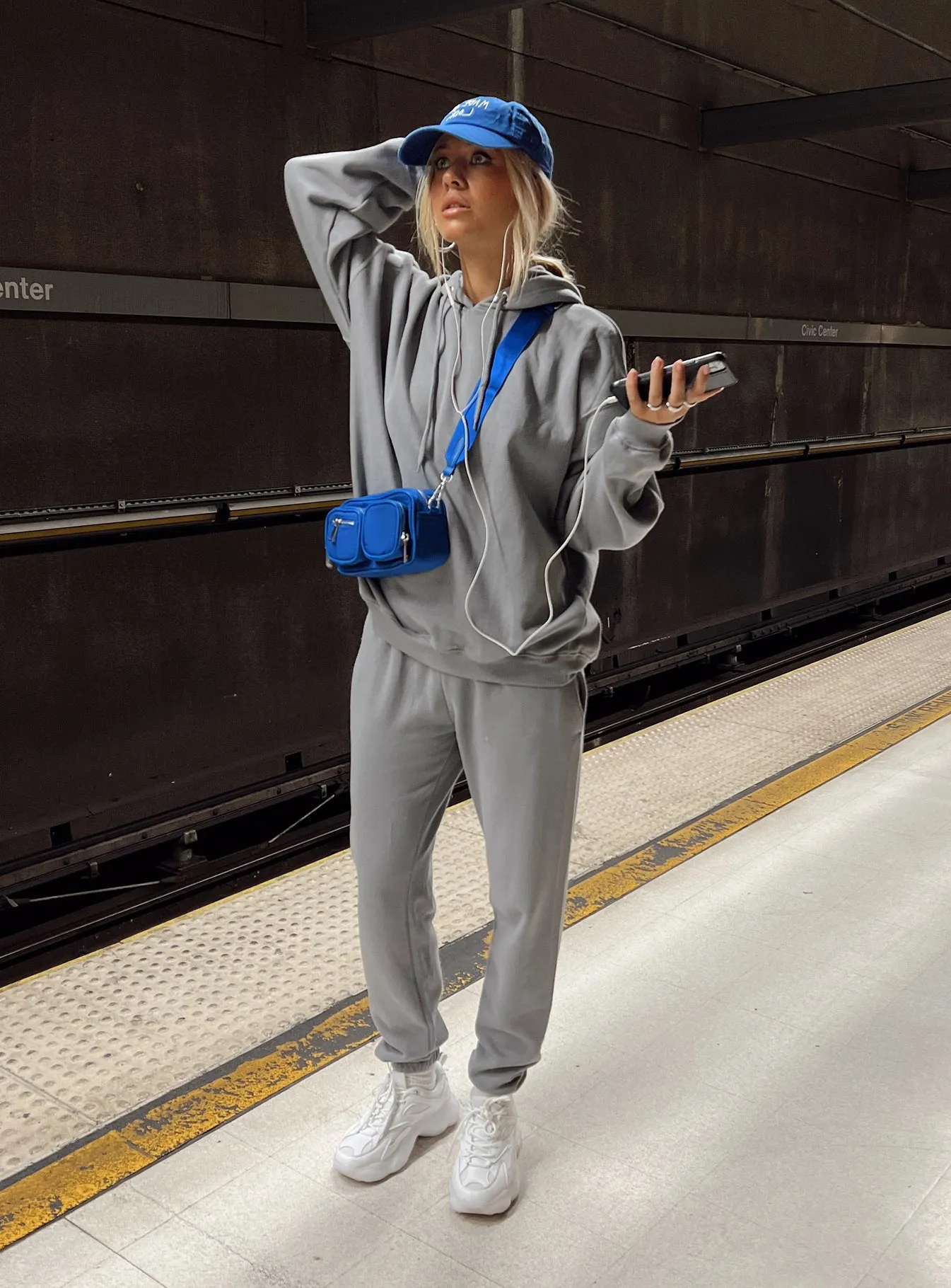 Chill Mode Loose Fit Renna Track Pants Charcoal