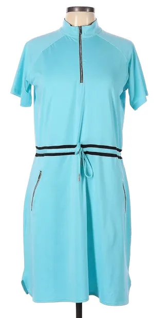 Lightweight Piece Church Scene Tail Blue Short Sleeve Dress Size L. MAP$97