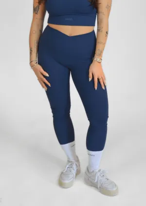 Stylish Design Stay Dry V-Leggings - Midnight Blue