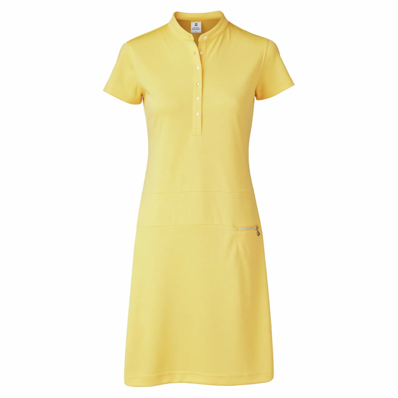 Daily Sports Womens Selena Butter Yellow Cap Sleeve Dress - BUTTER Stylish Waistband Design