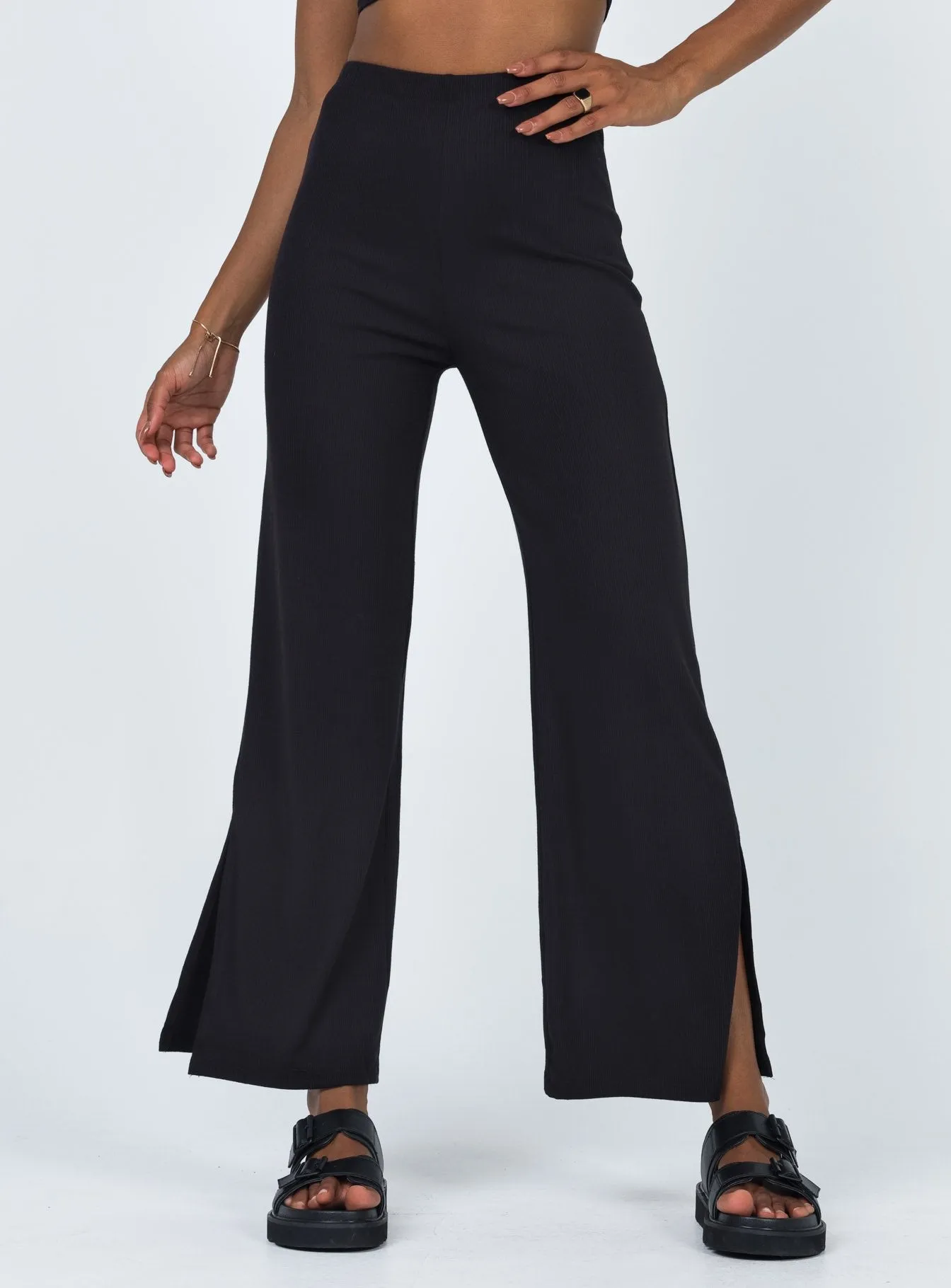 Cozy Casual Lee Pants Black