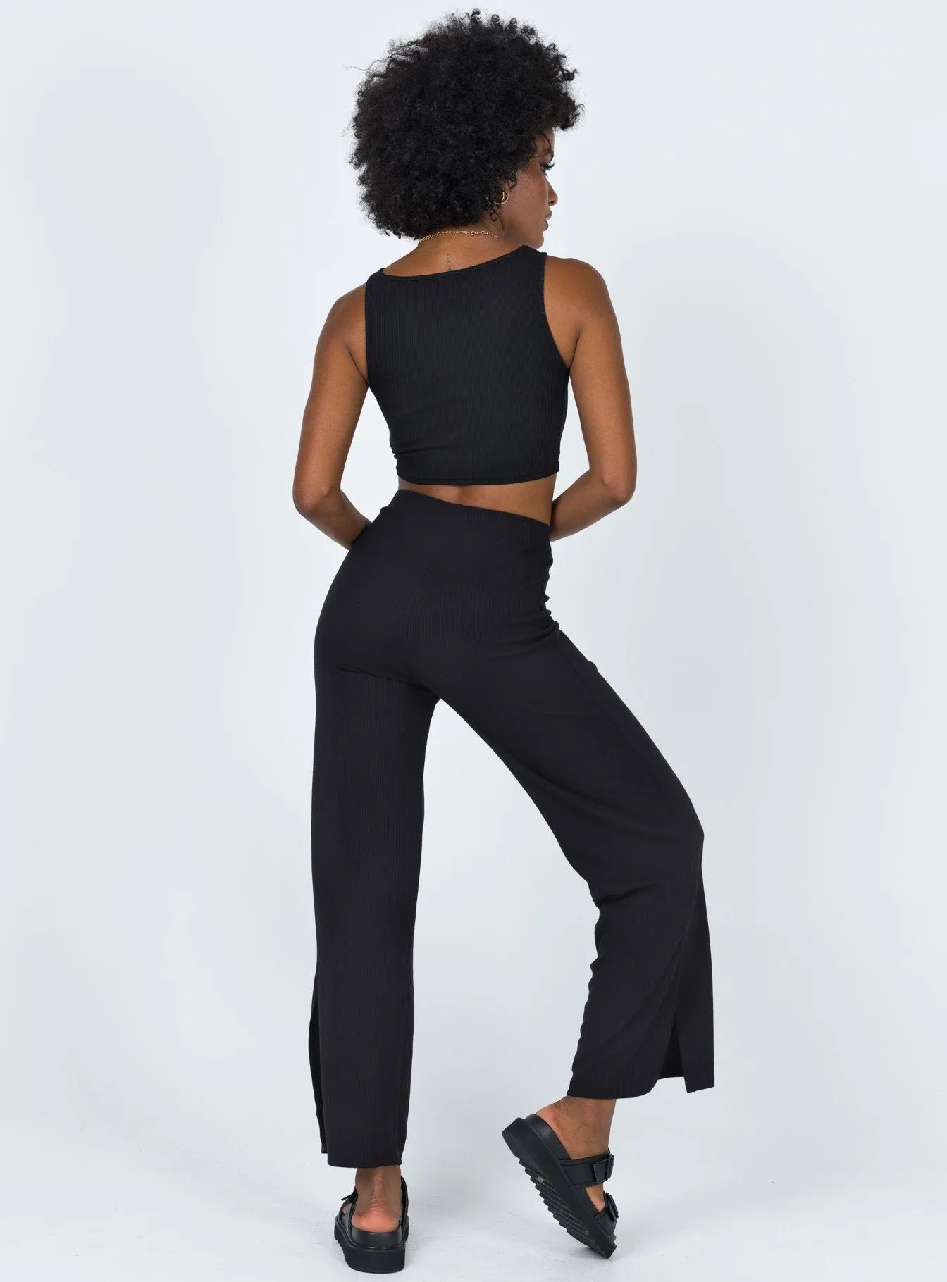 Lee Pants Black Lightweight Weave