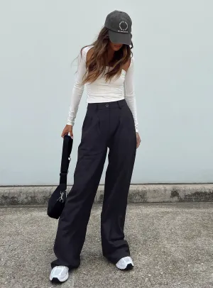 Archer Pants Black Low Profile Waistband Recycled fibers