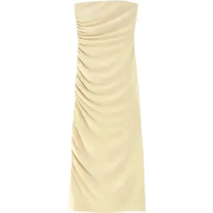 Flutter-Sleeve Comfortable Style Fashionable New Summer Sleeveless String Women's Dress Midi Dress