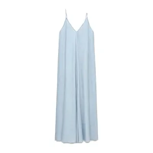 Elegant Women??s Summer Maxi Dress Casual Spaghetti Straps Solid V-Neck Cami Backless Dresses Lace Detail