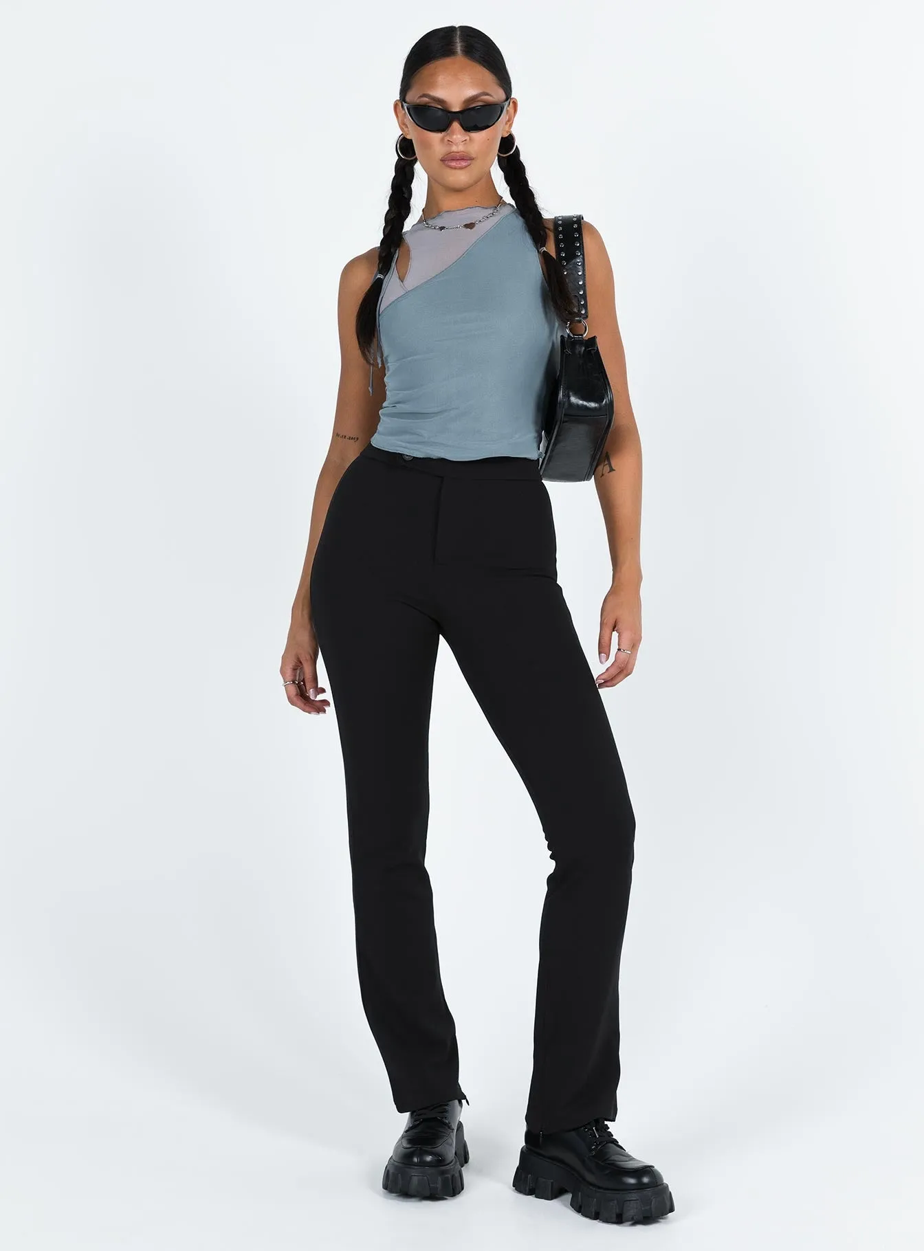 Comfortable Cut Cristomo Pants Black