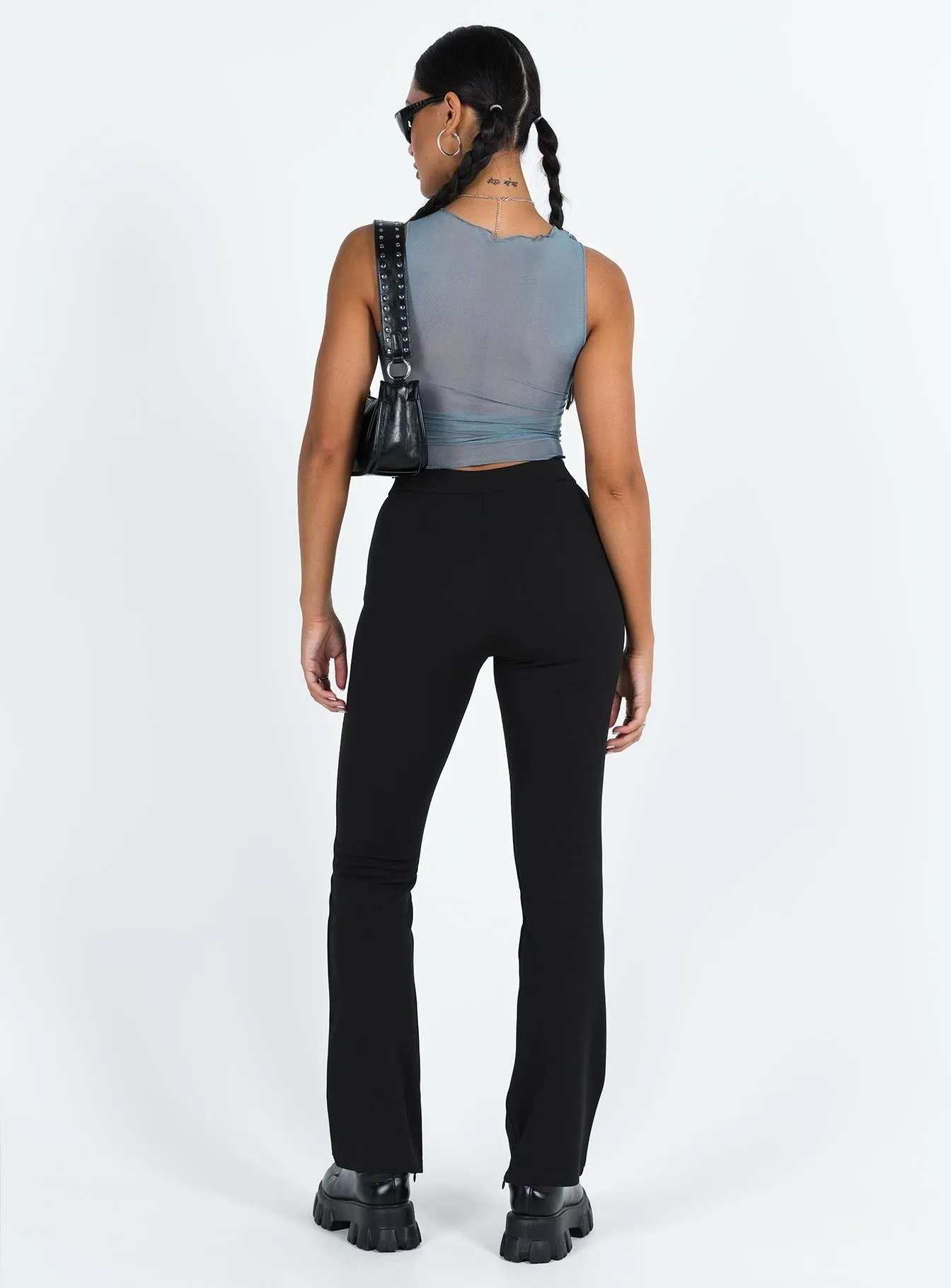 LowProfileTopstitching Cristomo Pants Black