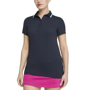 Puma Women's Cloudspun Tipped Golf Polo Shirt - Navy Blazer/ Regal Blue Elegant Glow
