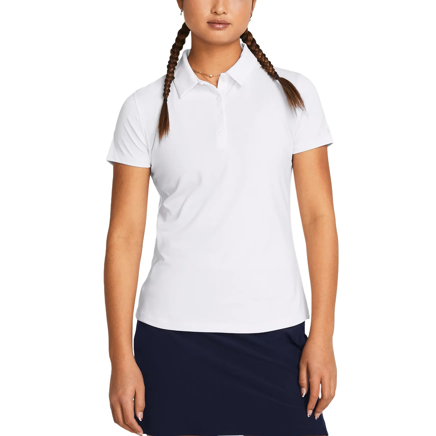 Dance Light Comfortable Outerwear Under Armour Women's Playoff Golf Polo Shirt - White