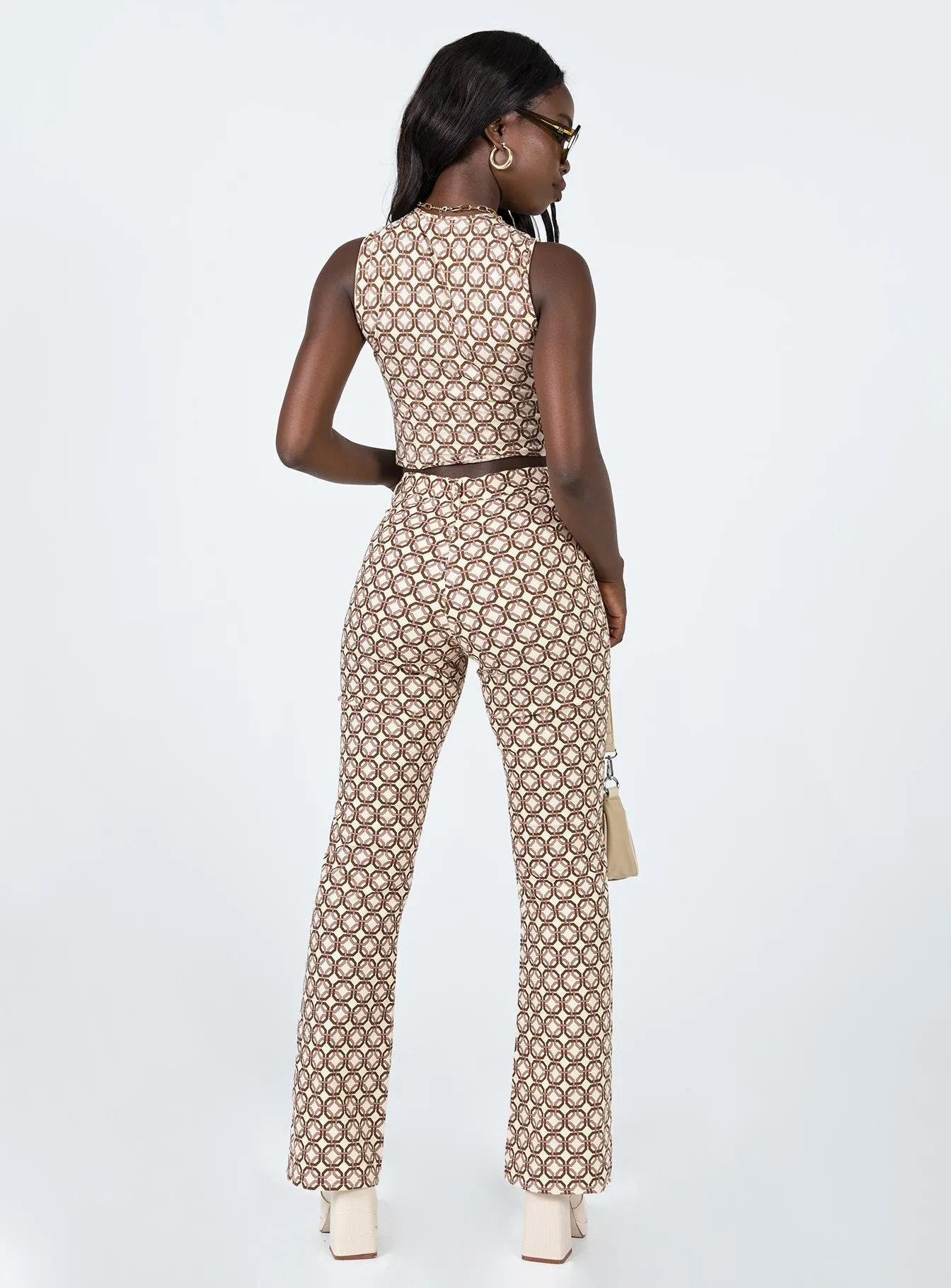 Durable Twill All-Purpose Comfort Motel Zoven Trouser Chain Tangle Beige