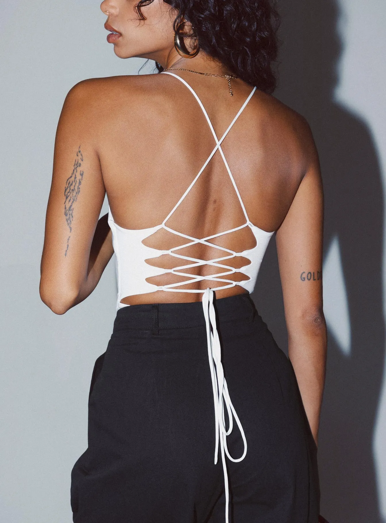 tank bodysuit Karlah Bodysuit White