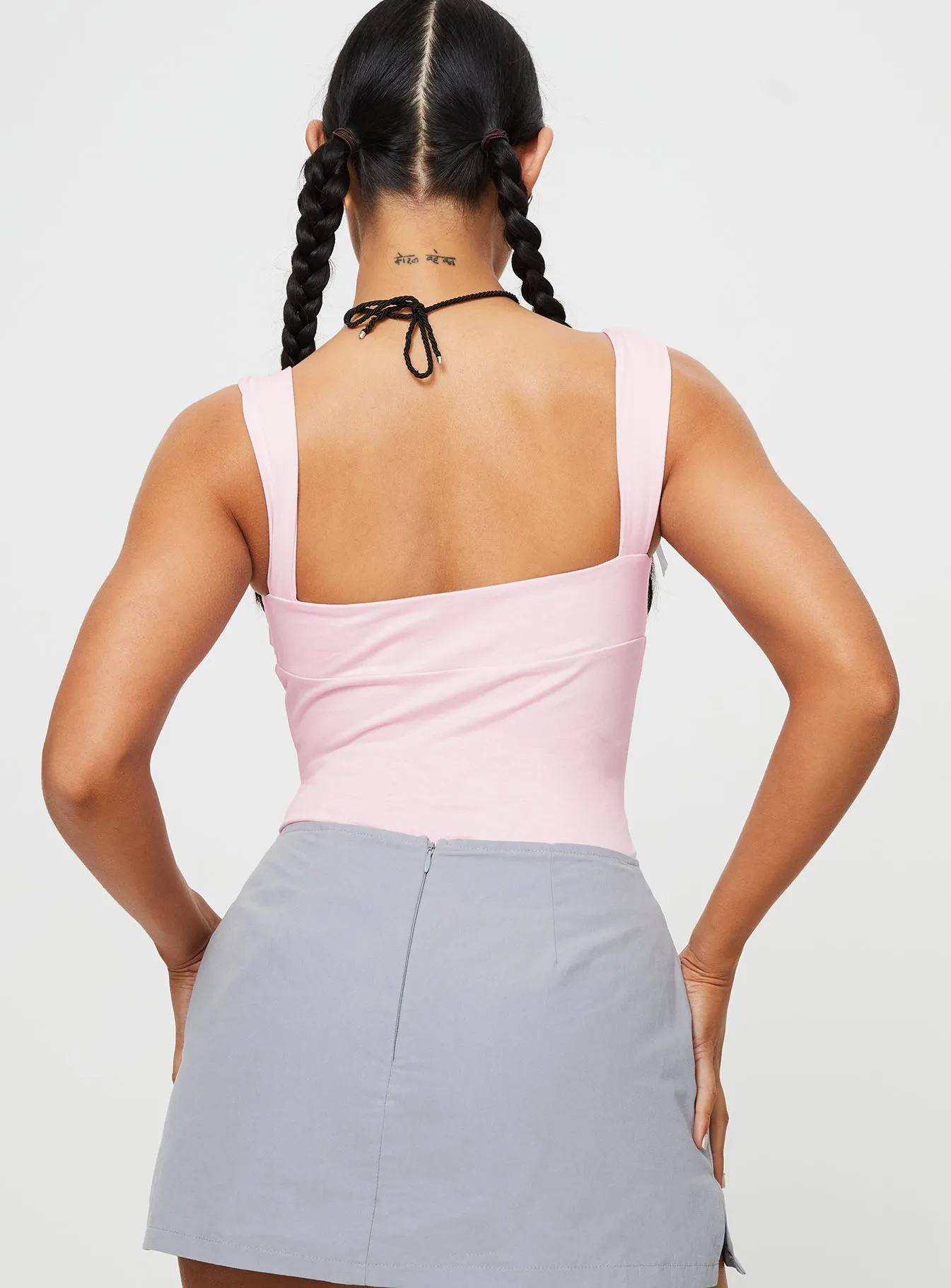 comfy bodysuit bodycon bodysuit Kaylan Bodysuit Pink