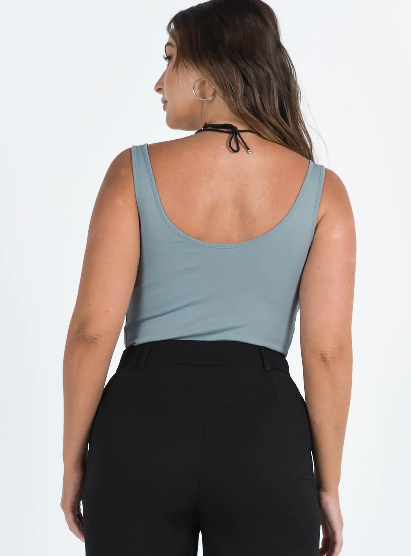 Wilana Bodysuit Grey boho bodysuit