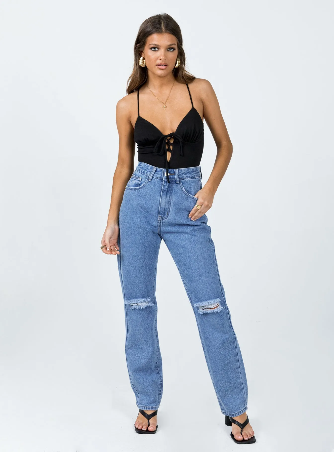 designer bodysuit Barnum Bodysuit Black