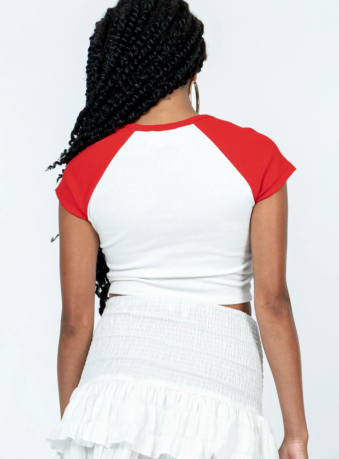 Kind To Your Mind Baby Tee White / Red Comfort Design