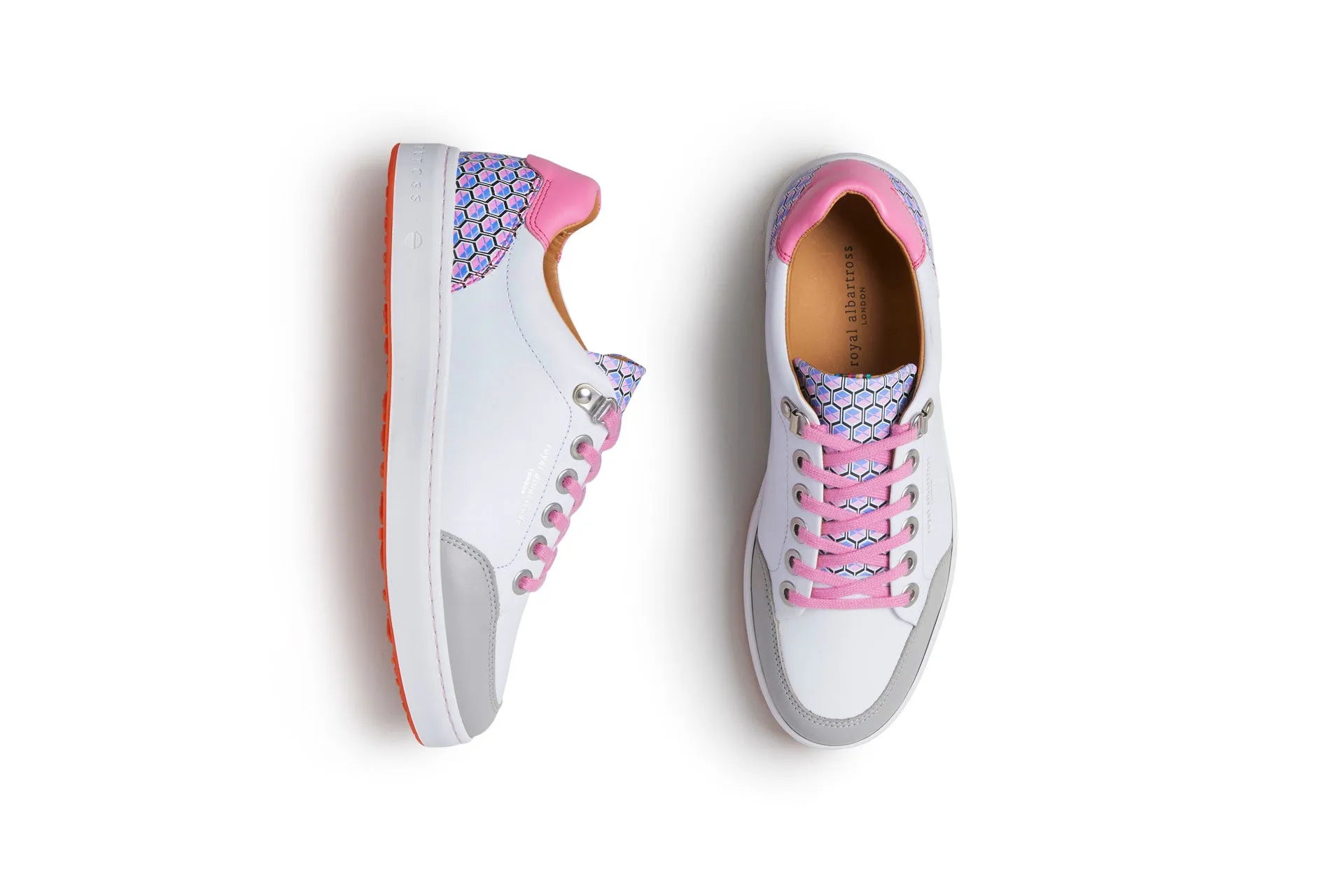 Fieldfox | Geo White/Pink comfortable socks
