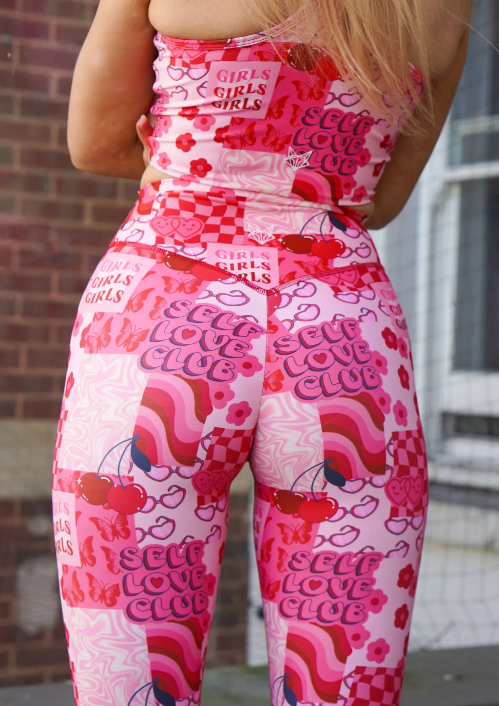 Reinforced Hemline Self Love Club V-Booty Leggings