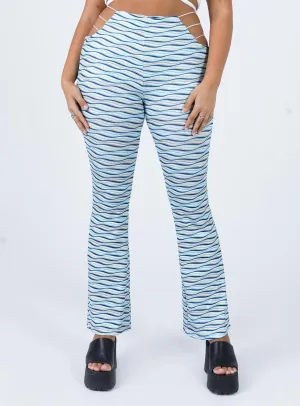 Venus Flare Pants Green Easy Fit