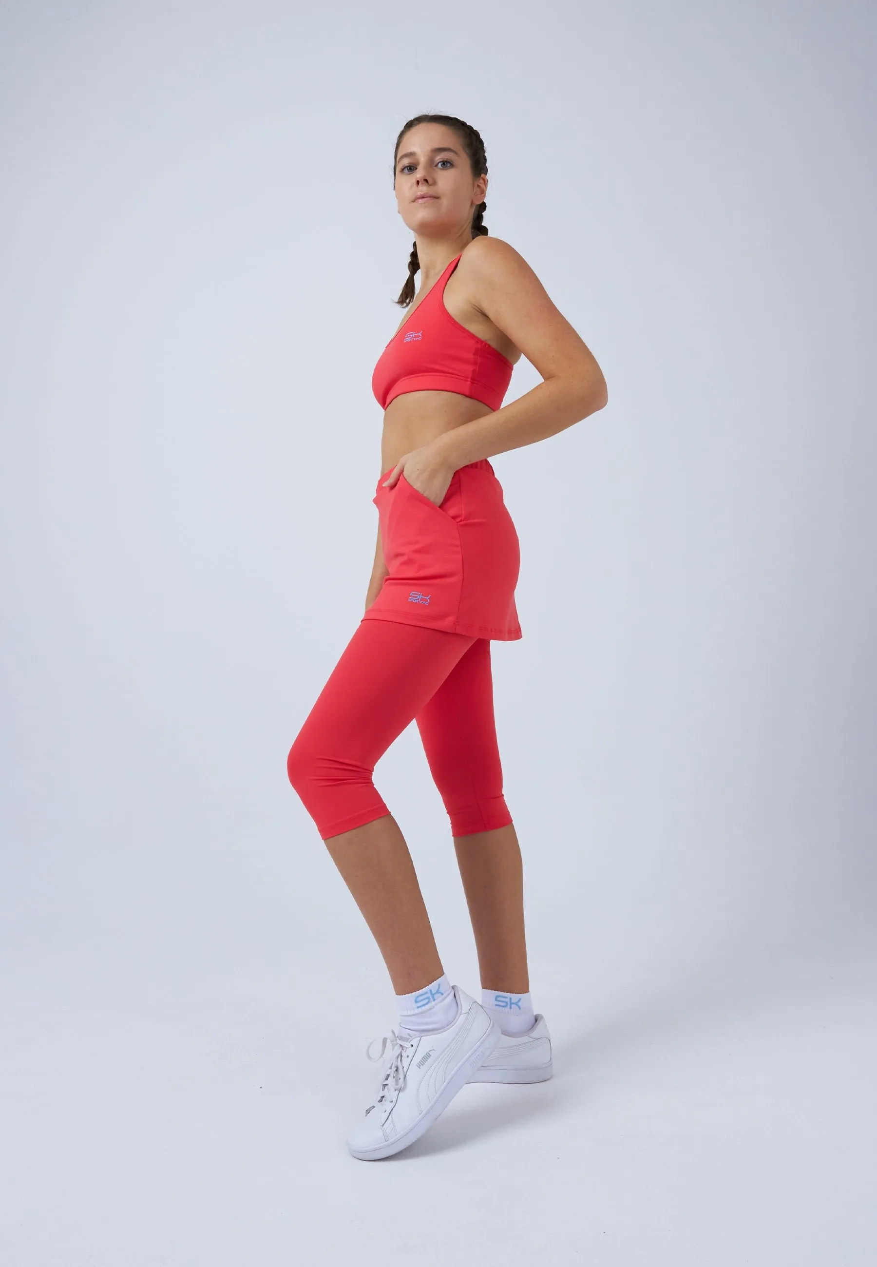 Minimalist Style 2-in-1 Tennis Skapri, peach