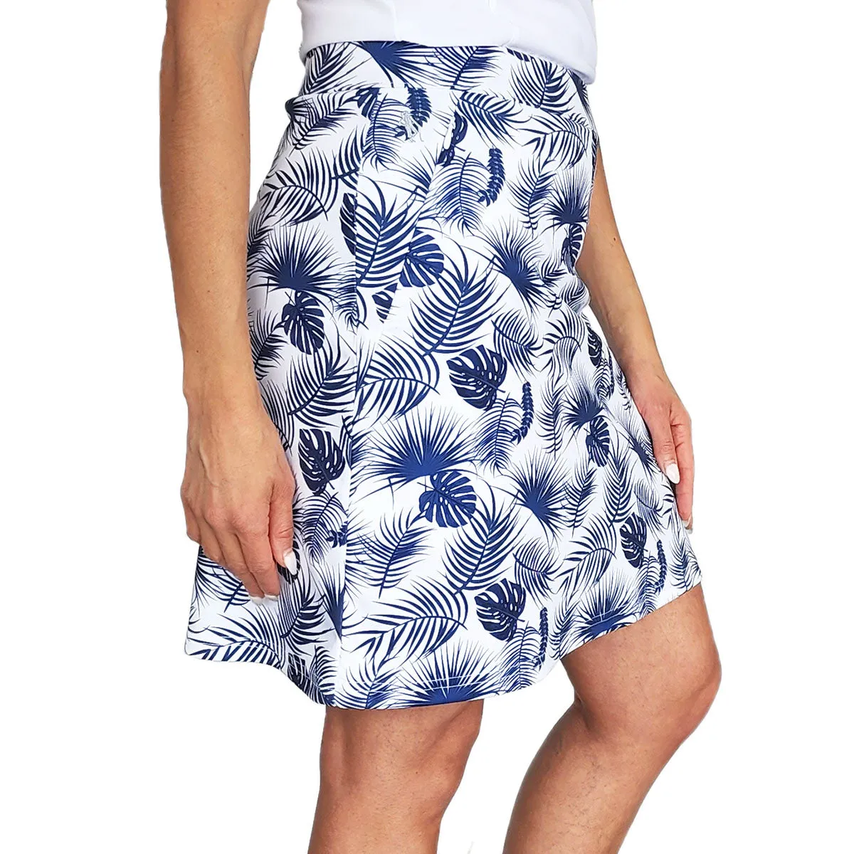 Glenmuir Women's Emeli Lightweight Stretch Performance Golf Skort - Tropical Print Everyday Vibe Machine wash safe