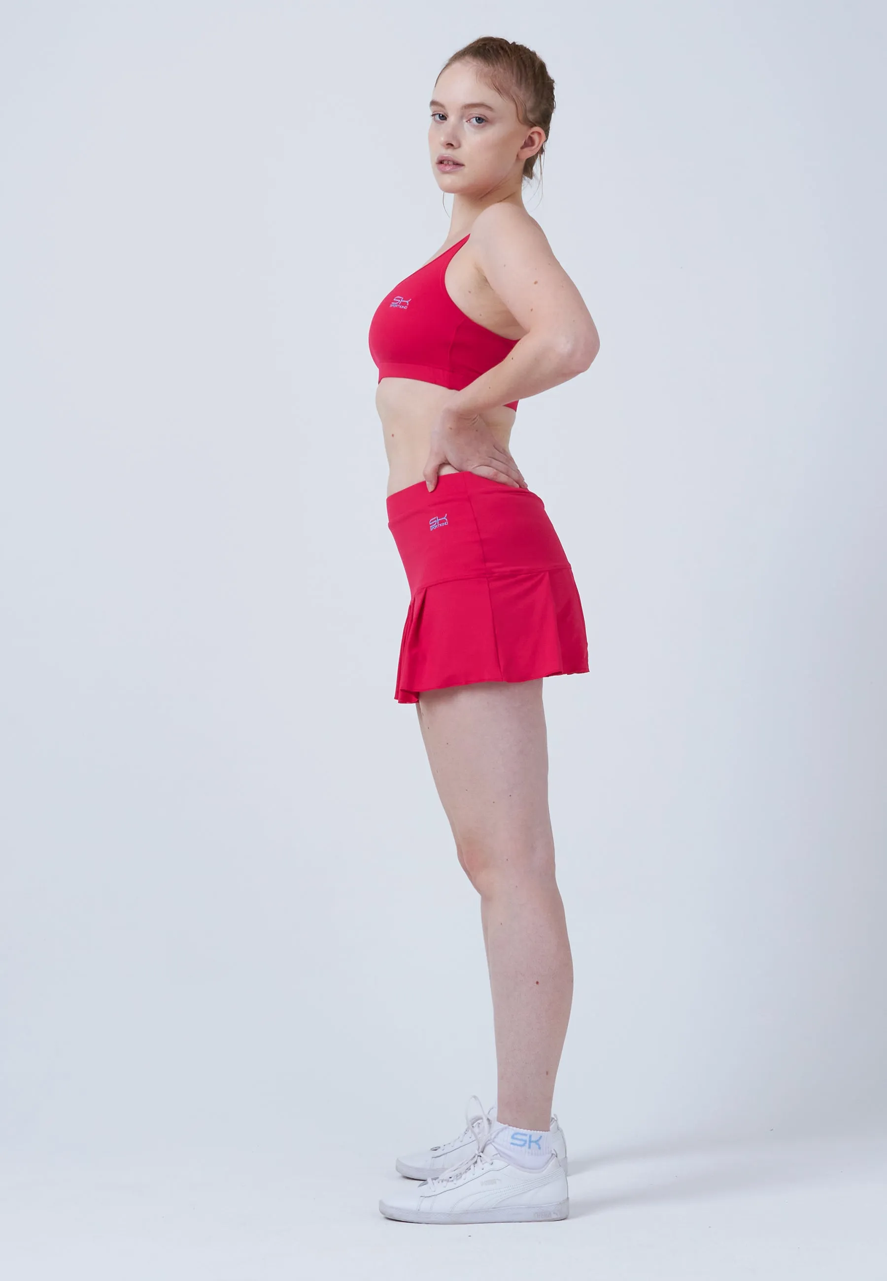 Pleated Tennis Skort, pink Machine wash safe Mix Separates