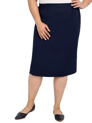Women's Plain Skirt,Navy Chic Tones
