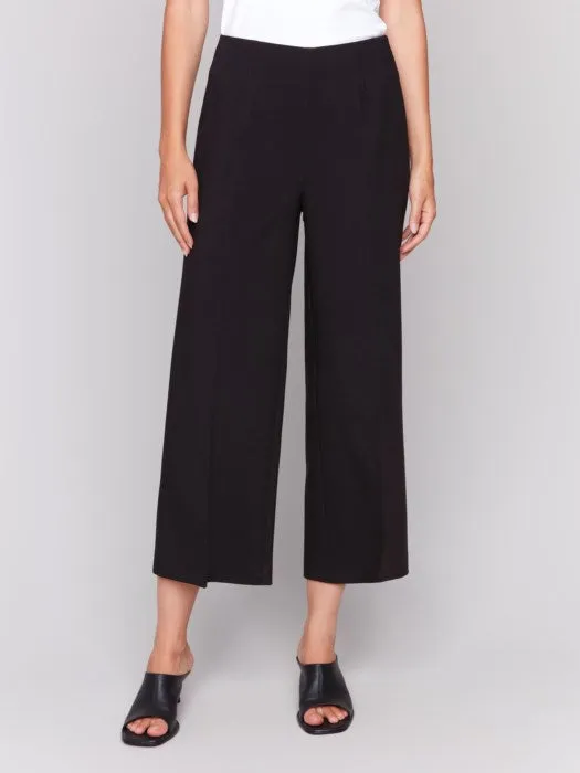 NonIrritating Seams *SALE* CHARLIE B WIDE LEG PANT  - BLACK