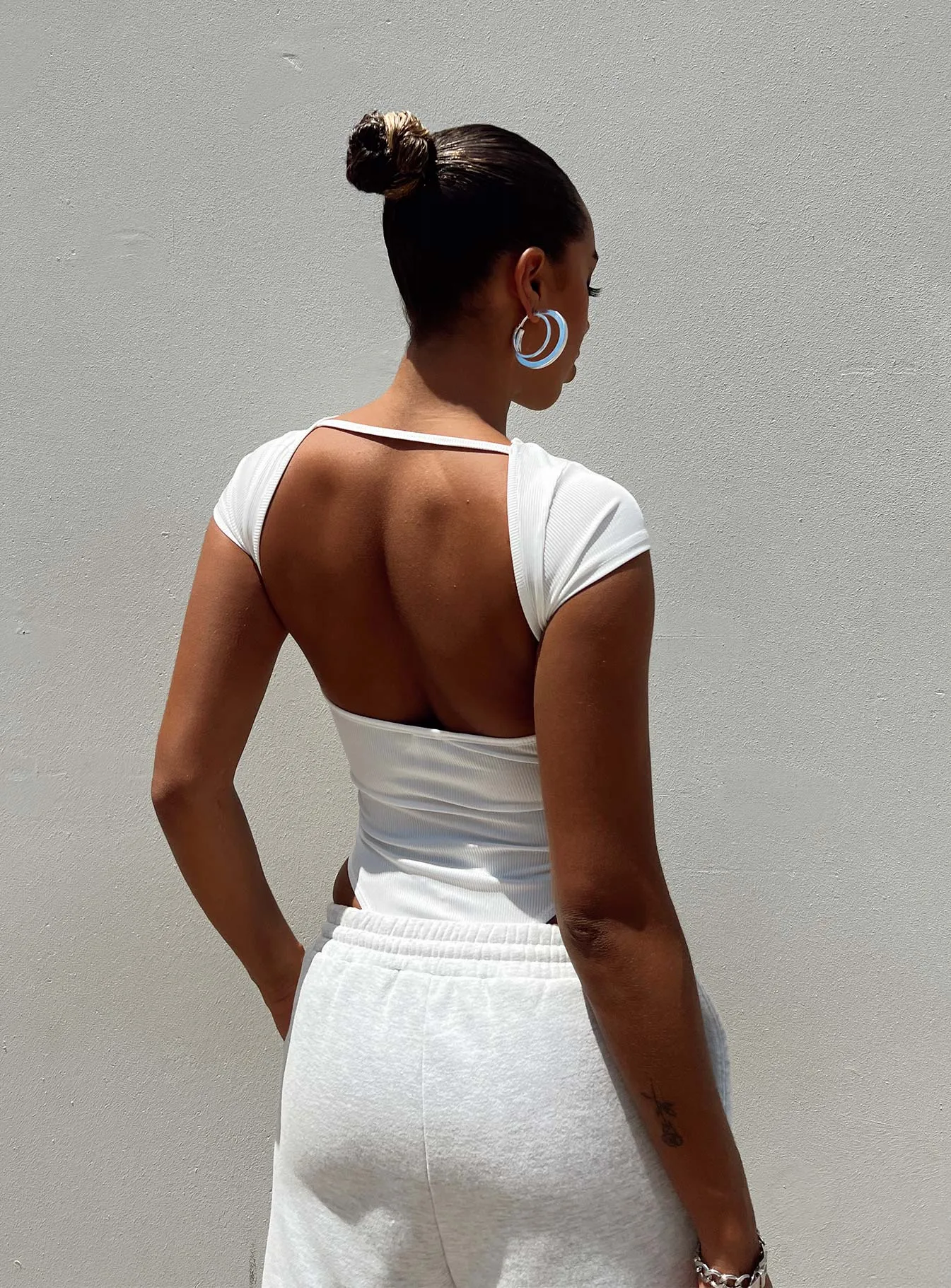 Solita Bodysuit White retro bodysuit