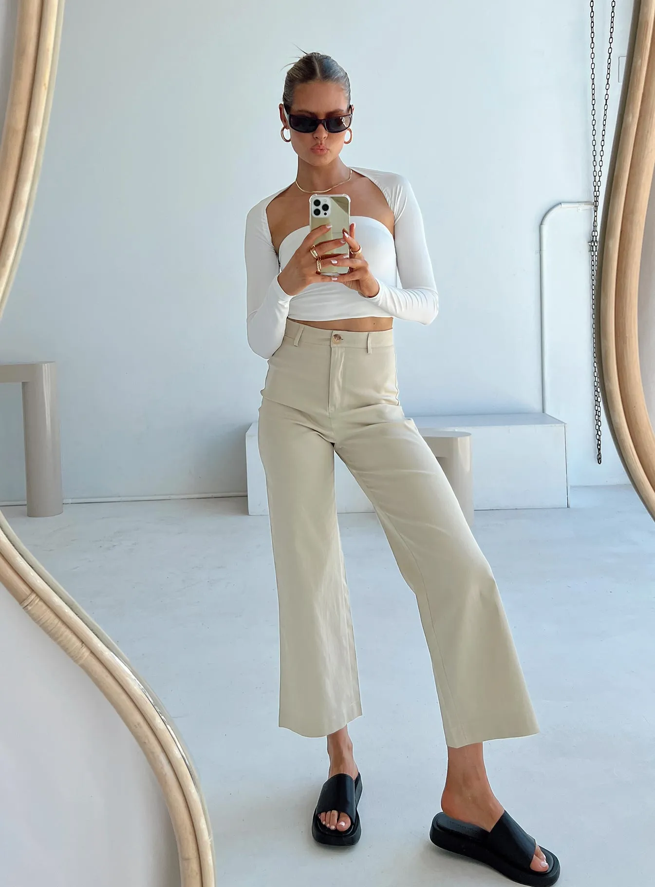 Carter Pants Beige Seasonal Basic