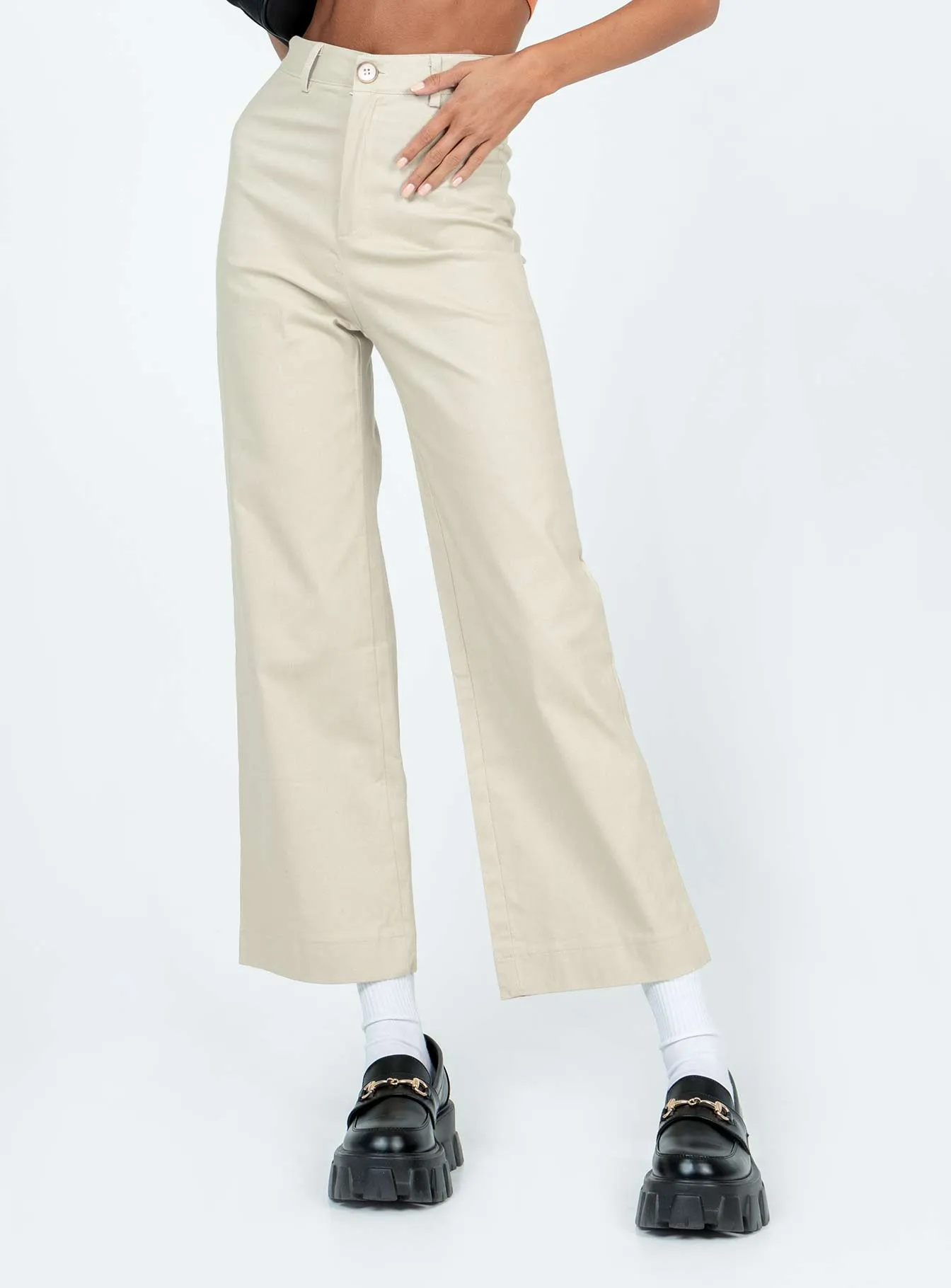 Chilly Comfort Lounge-friendly Carter Pants Beige