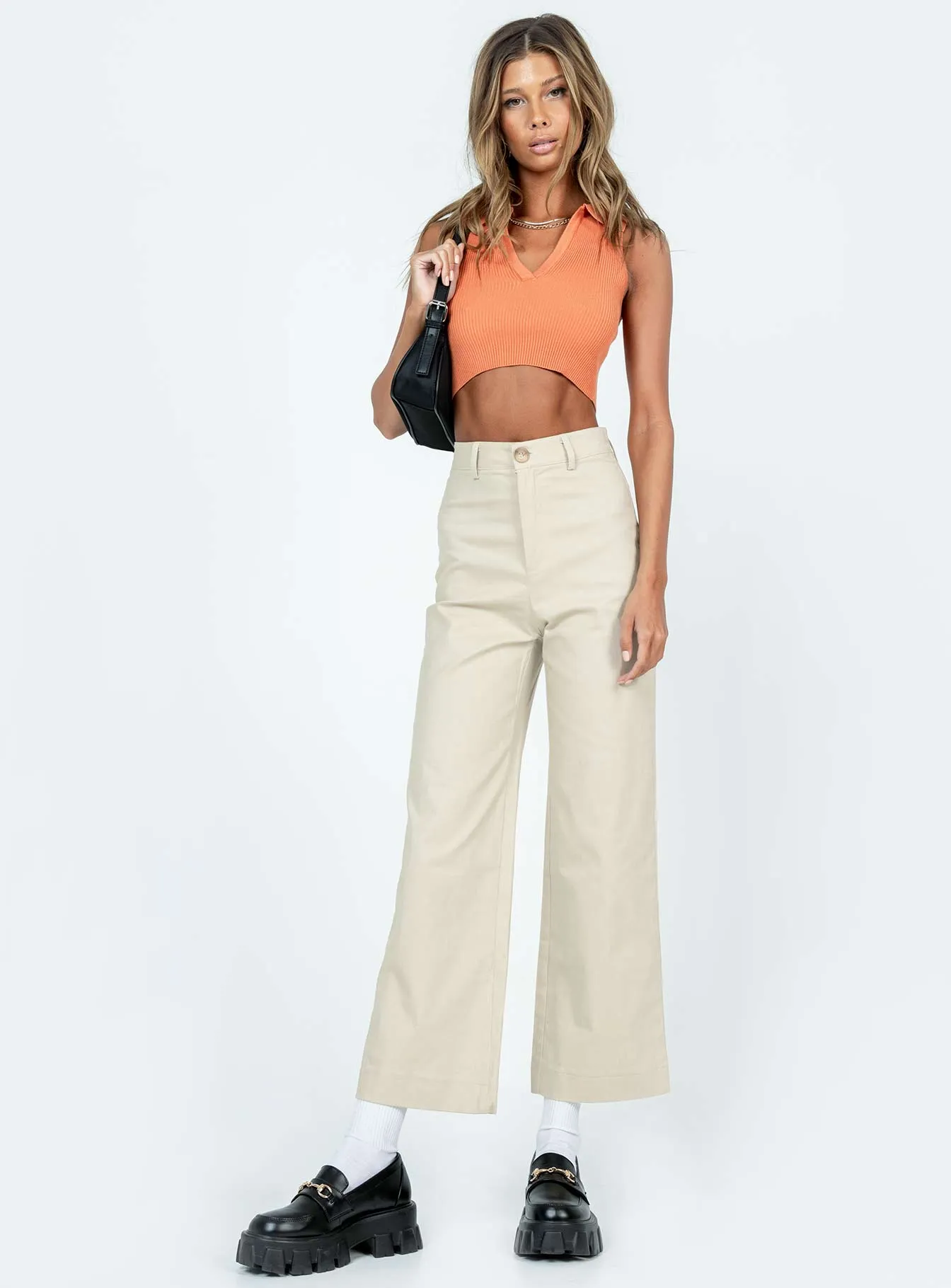 Carter Pants Beige Hidden pockets Comfort for All