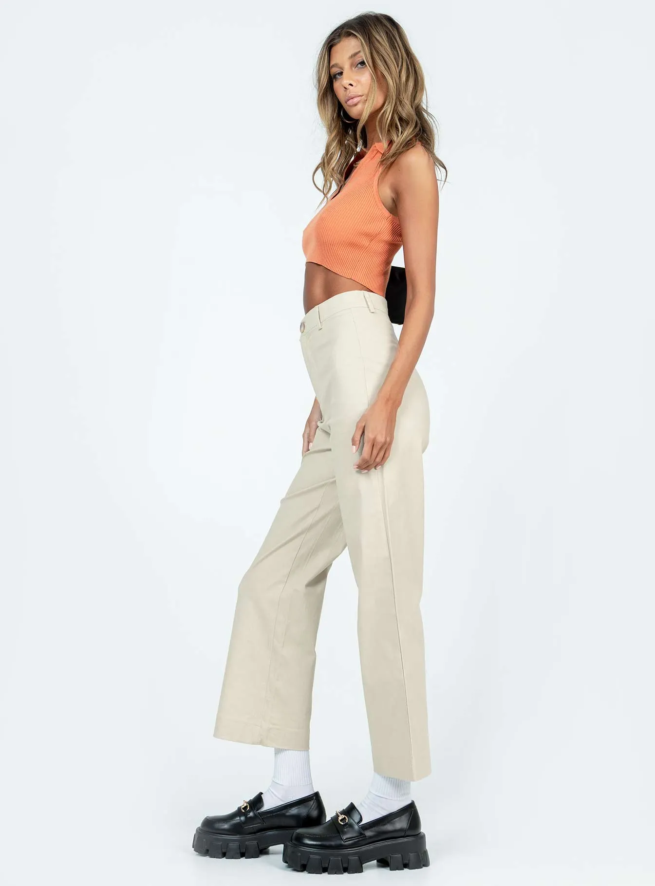Carter Pants Beige Comfortable Wear