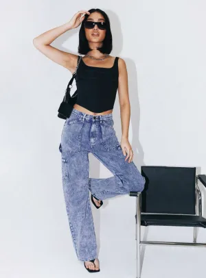 Miami Vice Pant Dark Wash Denim No Sagging Clean Cut