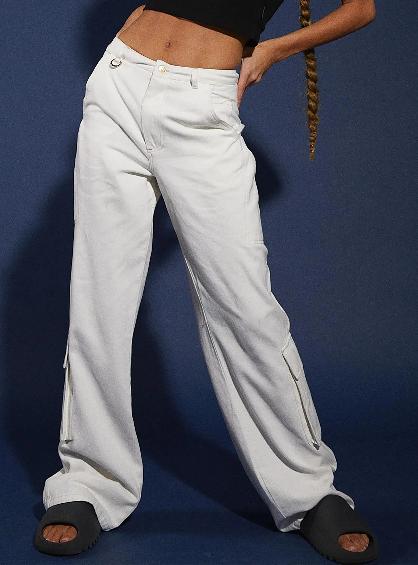 Supportive Fit JGR & STN Christina Cargo Pant White