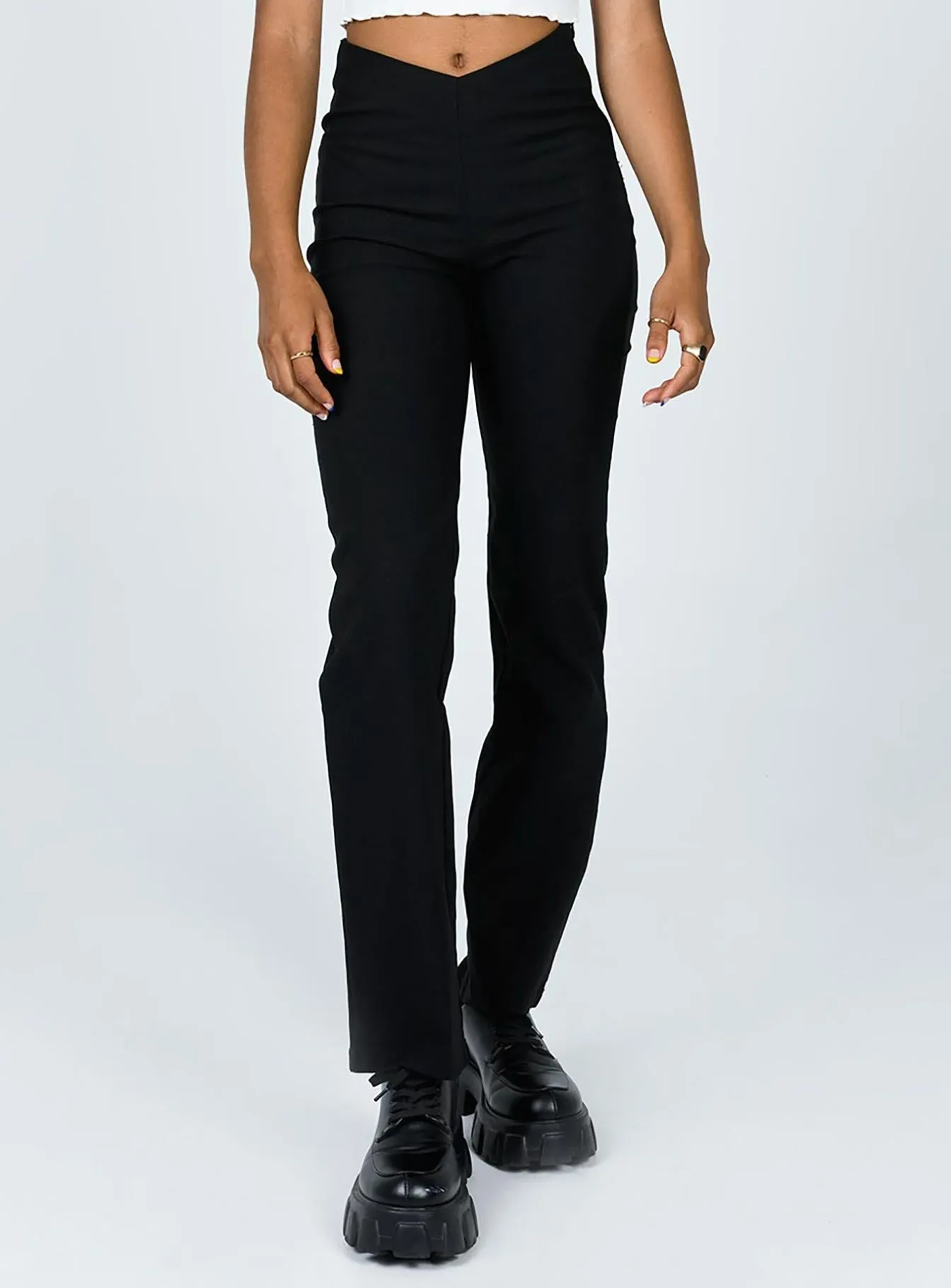 Stretchy Waist Zara Pant Black