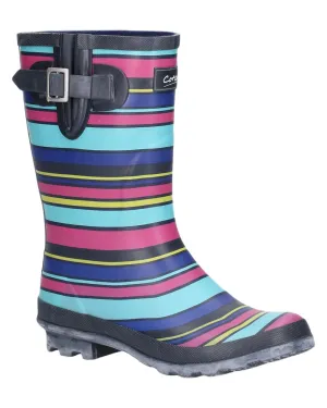 Durable Tread Pattern Cotswold Paxford Elasticated Mid-Calf Wellingtons