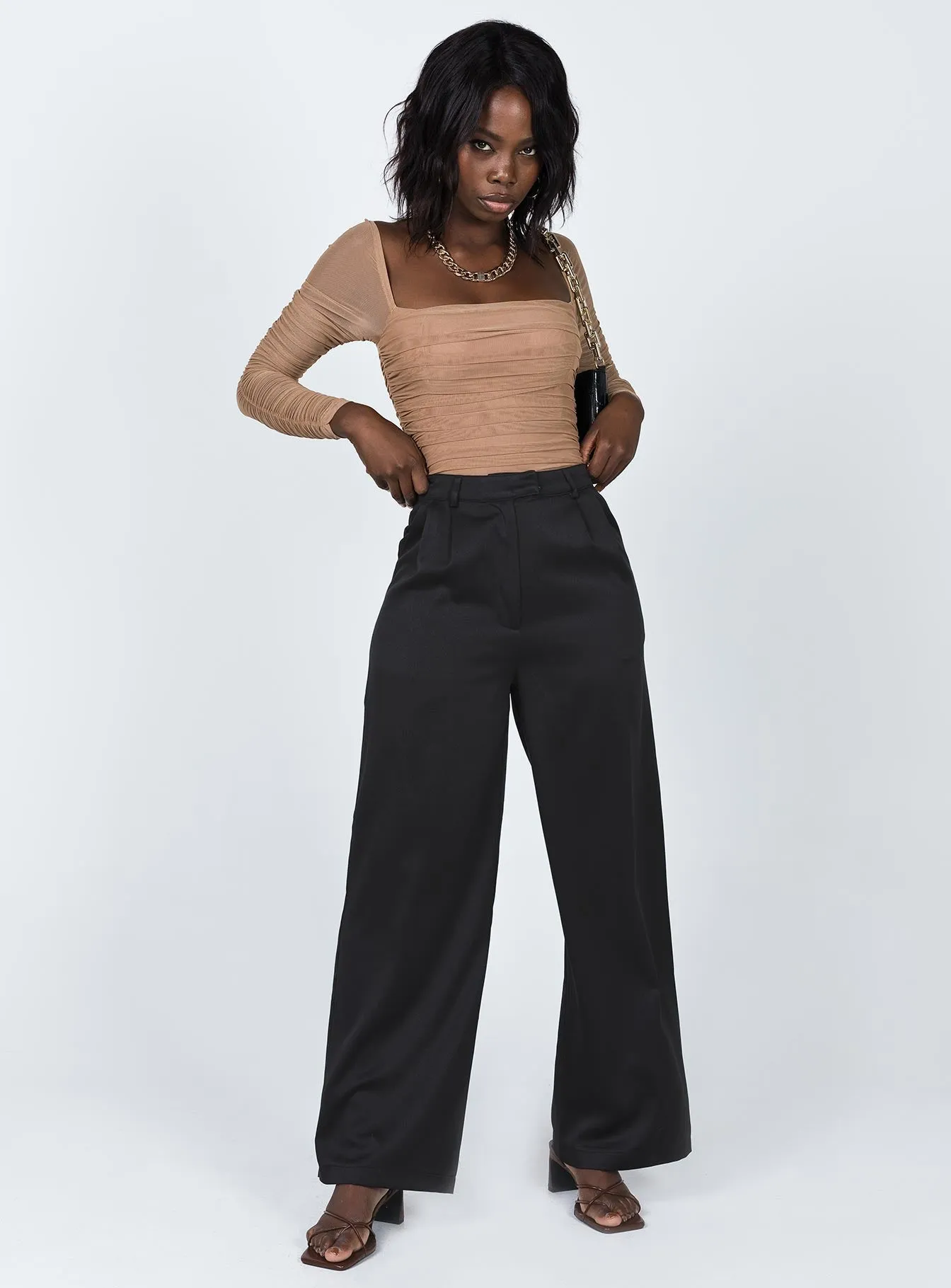 one shoulder bodysuit gold bodysuit Delany Bodysuit Beige