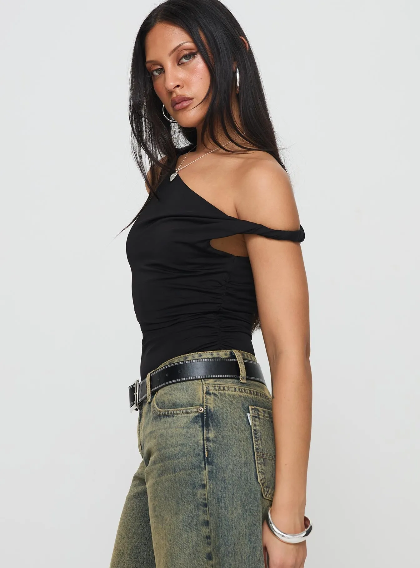 Leclerc Bodysuit Black button bodysuit spring bodysuit