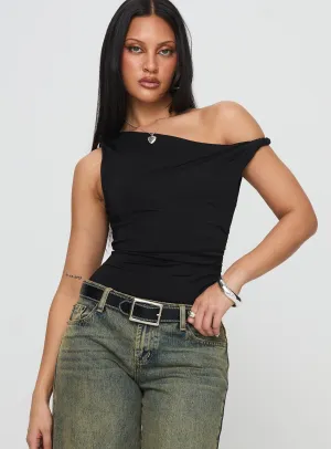 Leclerc Bodysuit Black at home bodysuit loose fit bodysuit