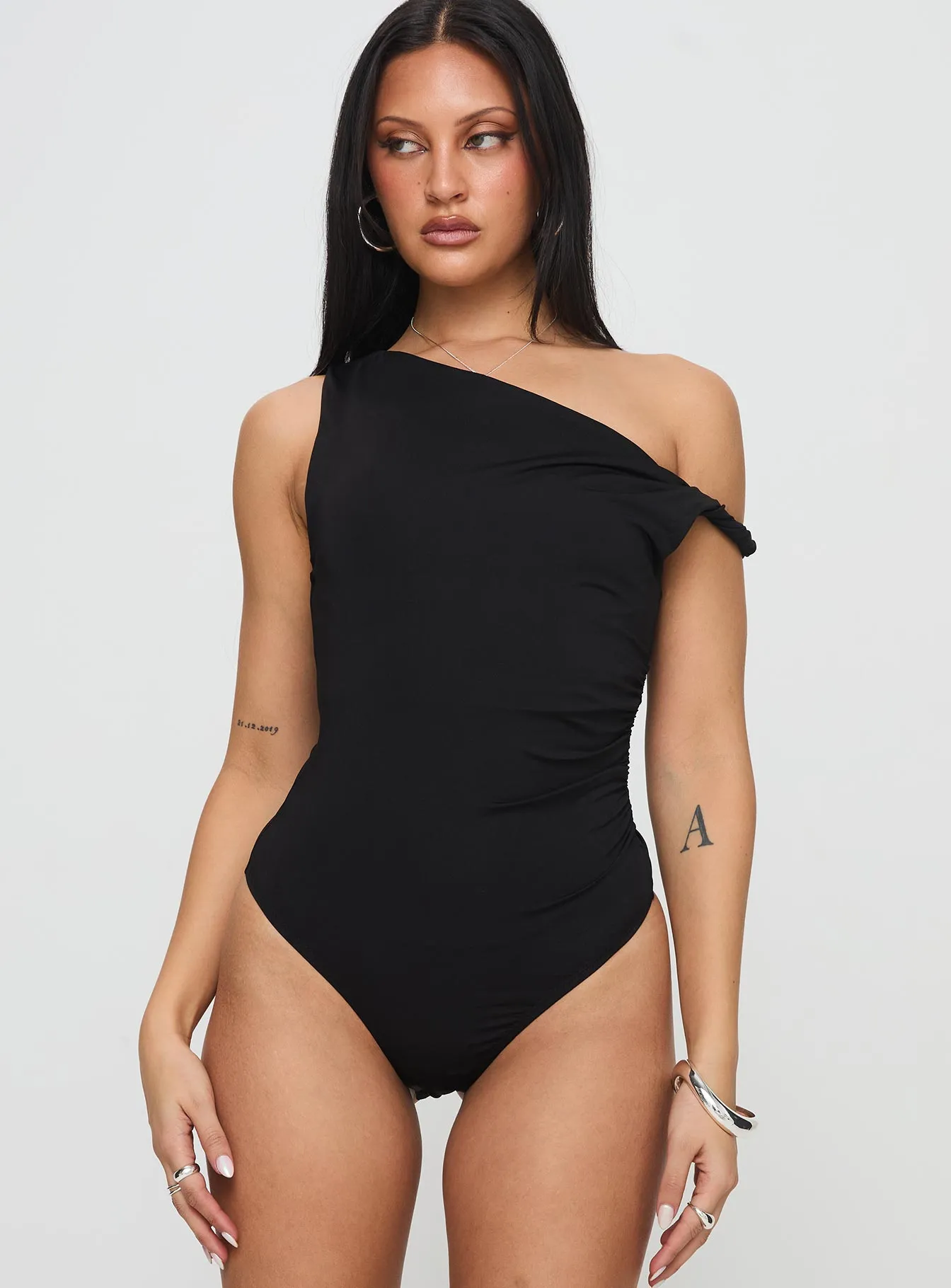Leclerc Bodysuit Black evening bodysuit wedding bodysuit