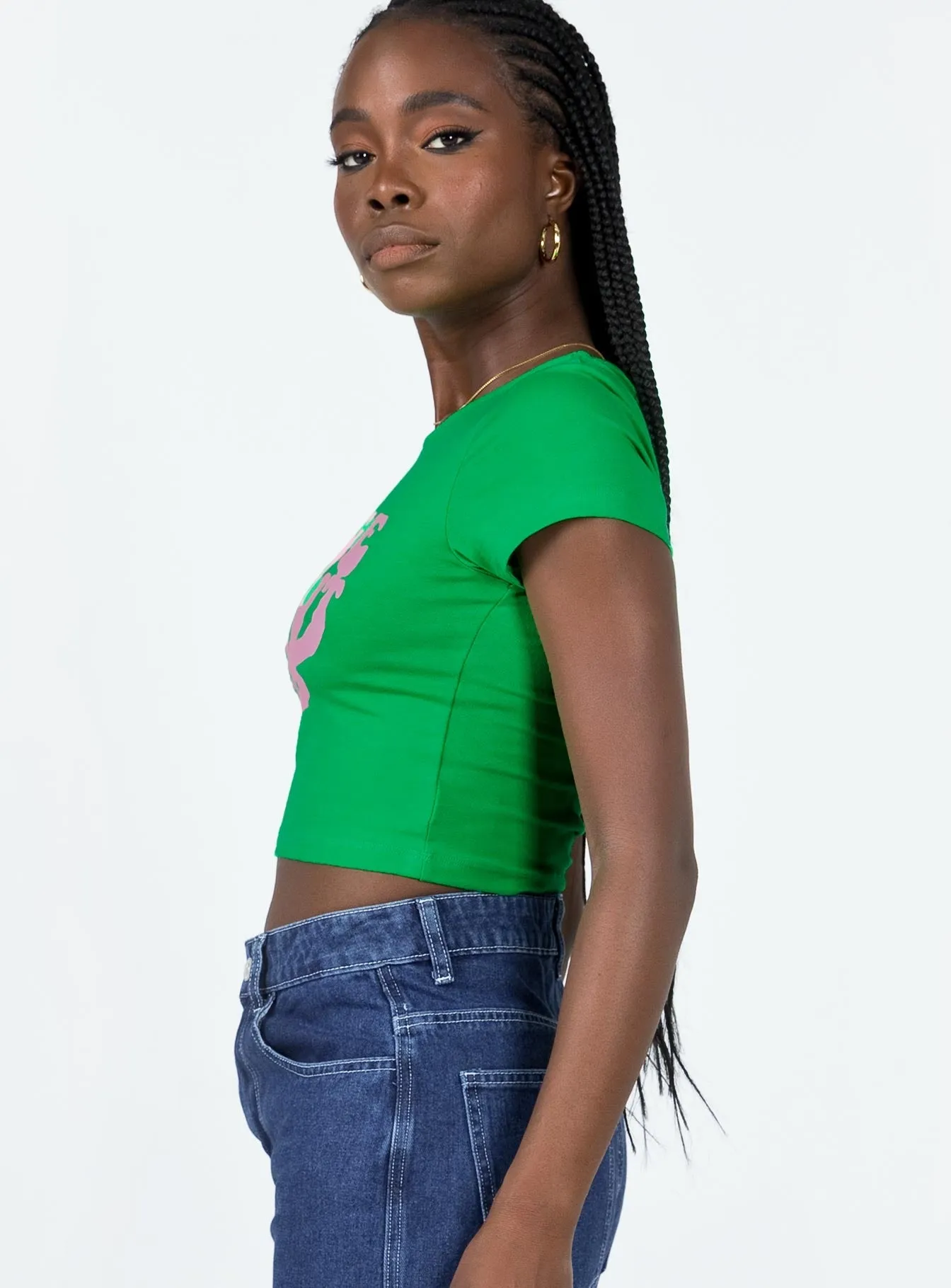 College Dropout Tee Green Evergreen
