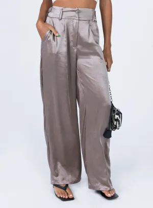 Yasamin Wide Leg Pants Grey hypoallergenic Smart Casual