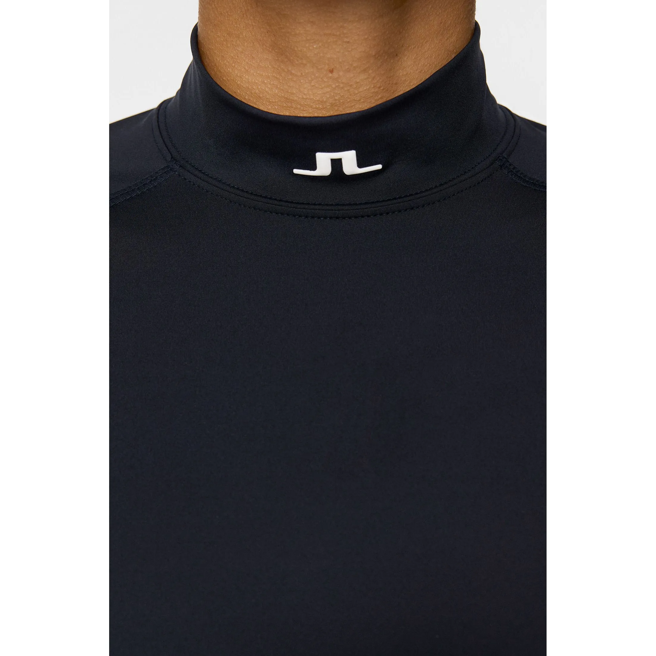 J.Lindeberg Women's Ella Compression Golf Shirt - JL Navy Weatherproof Outerwear Smooth Edge Binding