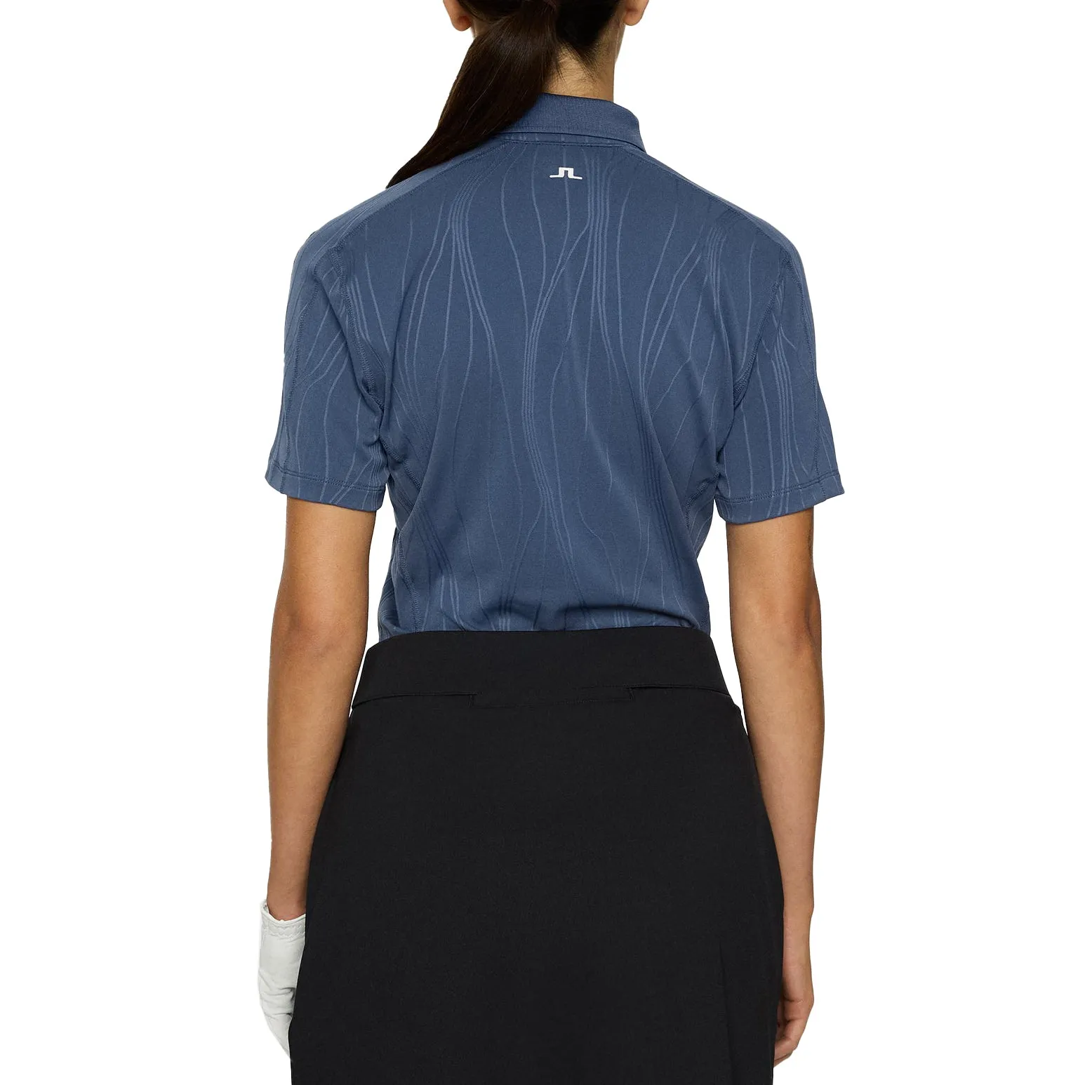 Sustainable production Soft Touch J.Lindeberg Women's Izara Golf Polo Shirt - Vintage Indigo