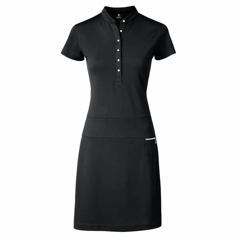 New Daily Sports Selena Cap Sleeve Golf Dress - Black Size XS MSP$119 Soft cotton blend dress Influencer-Approved