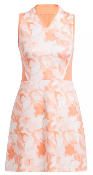 Adidas Floral Women's Golf Dress - Coral Fusion Size S MSP$80 Simple Flow