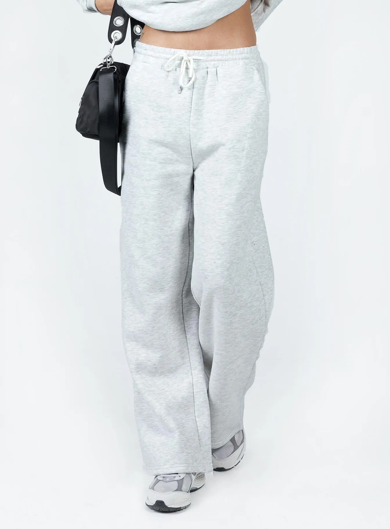 Wrinkle Resistant Finish Kaiden Straight Leg Track Pant Grey